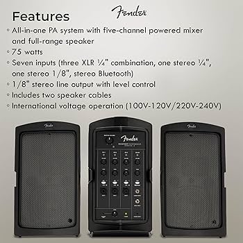 Amazon.com: Fender Passport Conference S2 Portable PA System