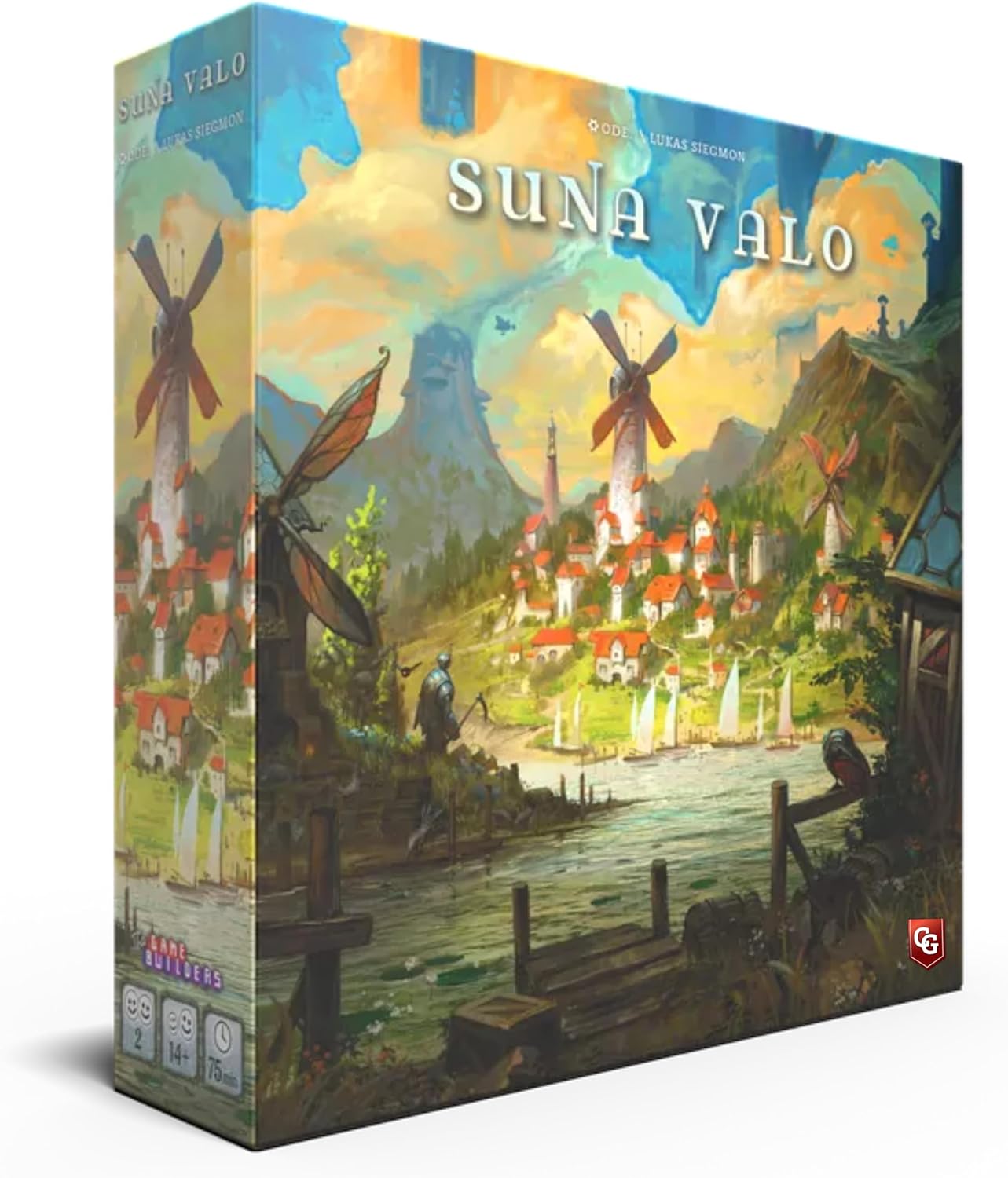 Capstone Games Suna Valo Board Game – 1‑2 Player Strategy Farm‑Building Game with Resource Management, Miniatures & Tactical Farming, 60‑Minute Playtime, Cooperative & Solo Fun for Teens & Adults