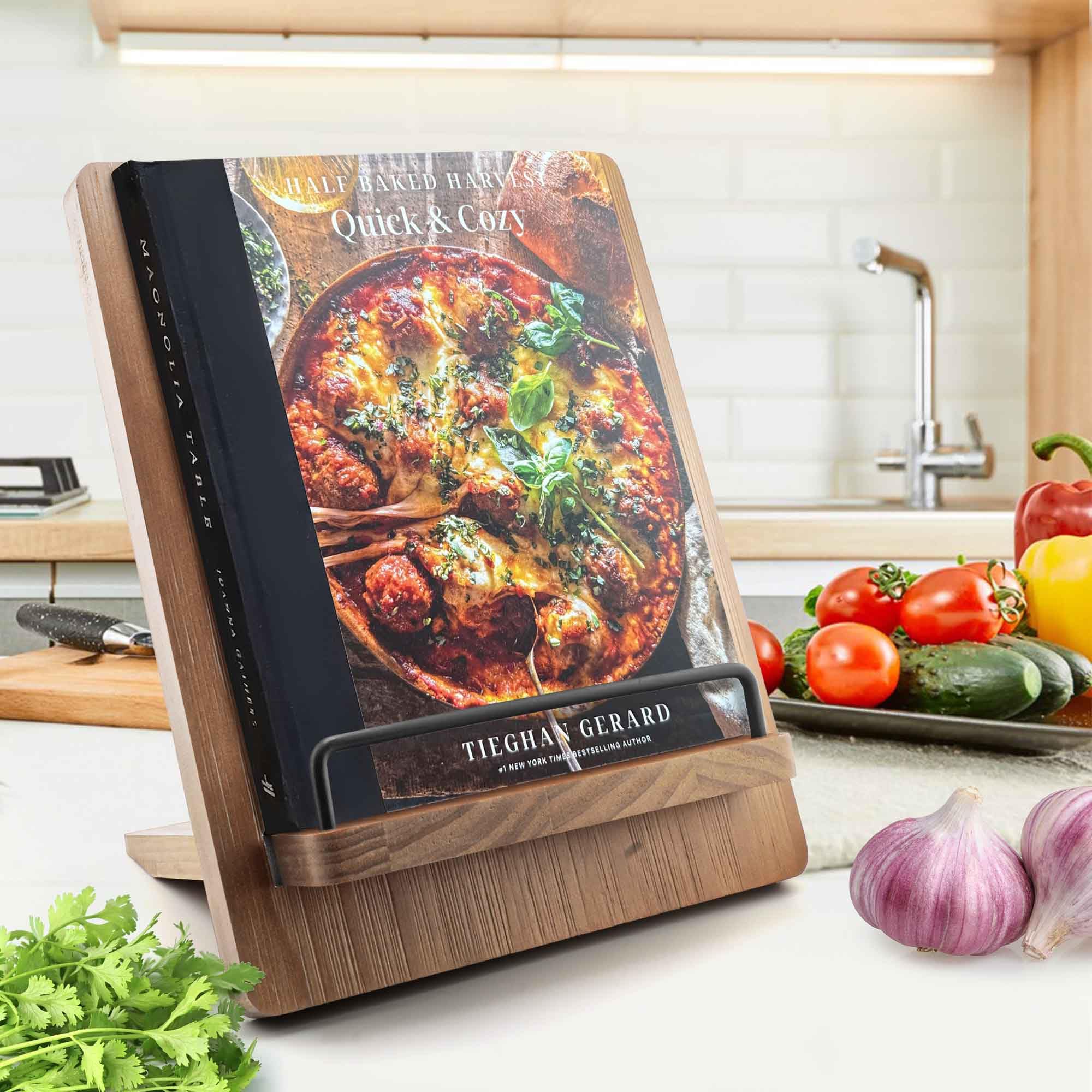Amazon | クックブックスタンドレシピブックホルダー:キッチン