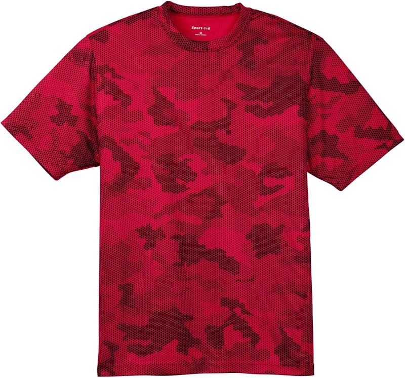 Sport Tek Men's Moisture Wicking CamoHex Tee Shirt