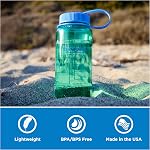 Nalgene 16 oz Wide Mouth Water Bottle | Slim Cup Holder Size, BPA-Free, Durable & Leak Proof, Lightweight Travel Bottle, Denim