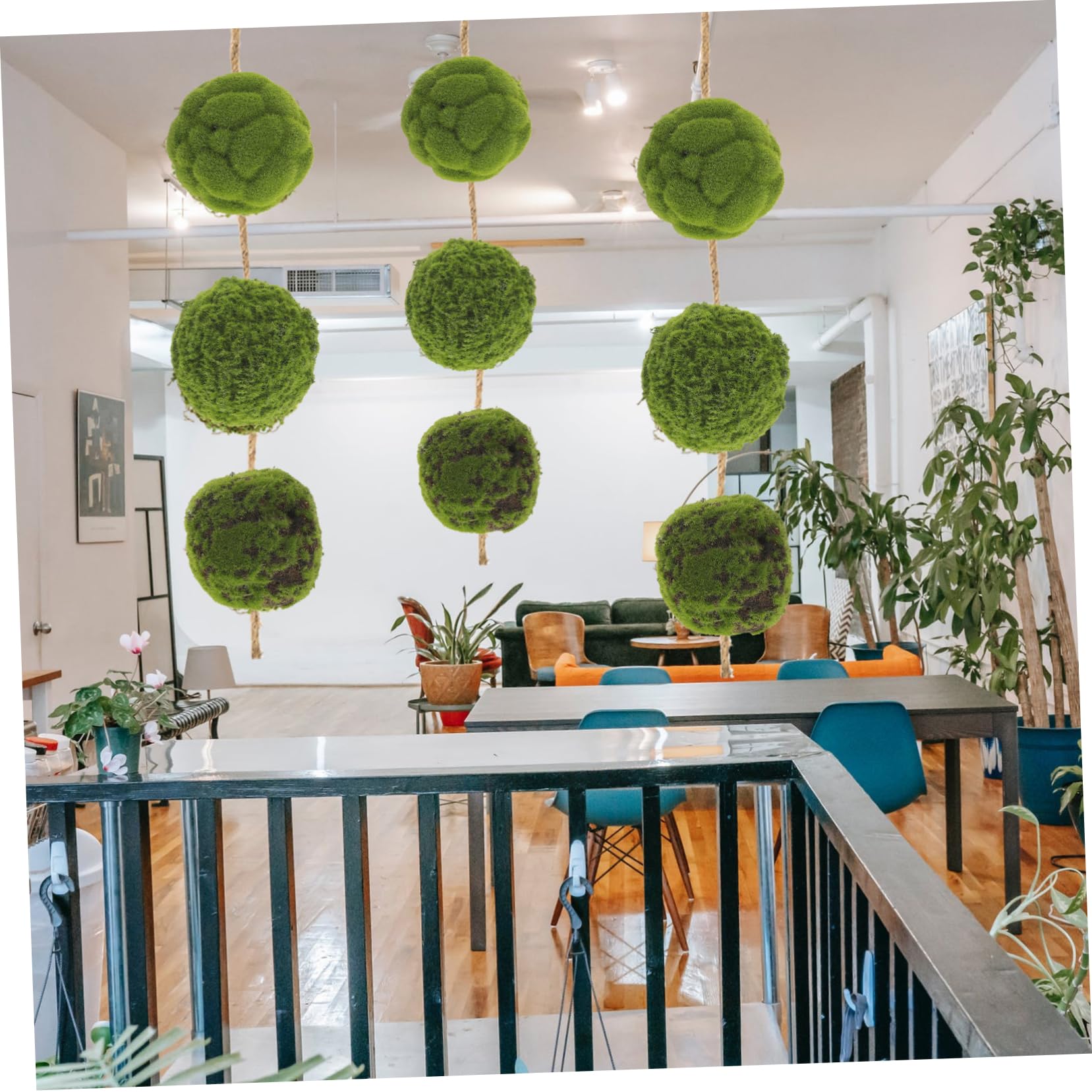 Alipis 9 Pz Palla Di Muschio Simulata Palline Decorative Di Muschio Alberi Topiari Finti Palla Topiaria Vegetale Artificiale Palline Di Muschio Naturale Pianta Da Green Schiuma