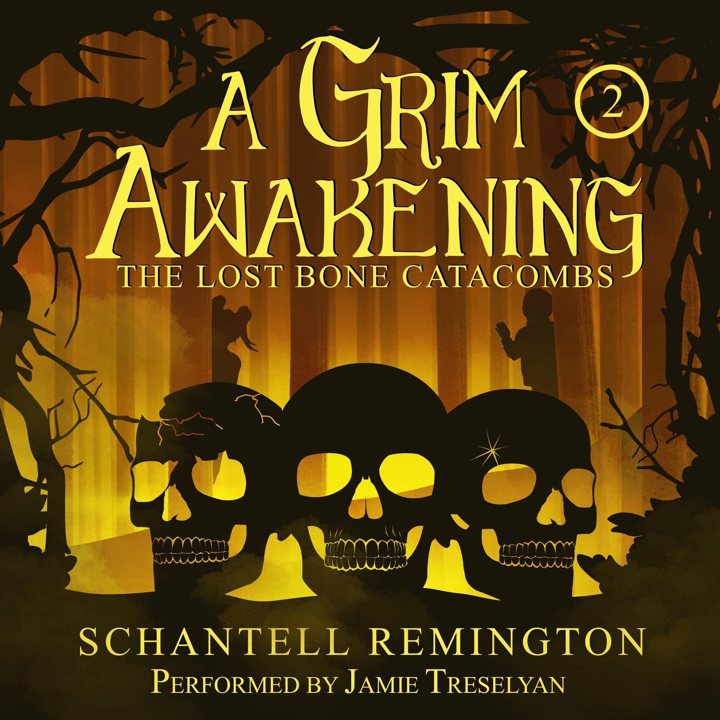 Cover art for A Grim Awakening: The Lost Bone Catacombs, Book 2 (Coming of age paranormal series)