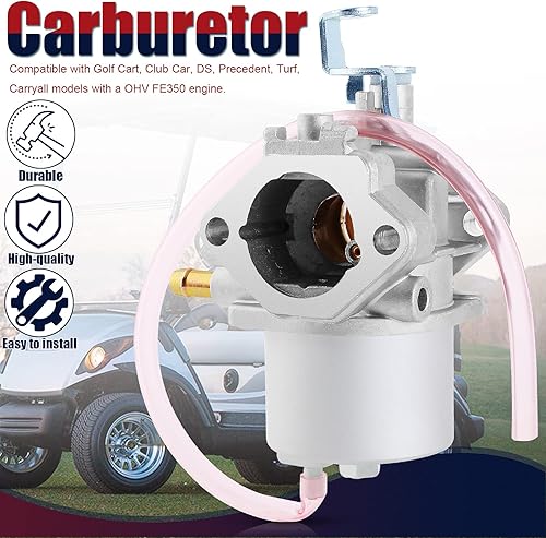 Miniatura 4 de Carburador FE350 + bomba de combustible compatible con carrito de golf Club Car DS Precedent Turf Carryall OHV Kawasaki FE350 Engine 1016441-01