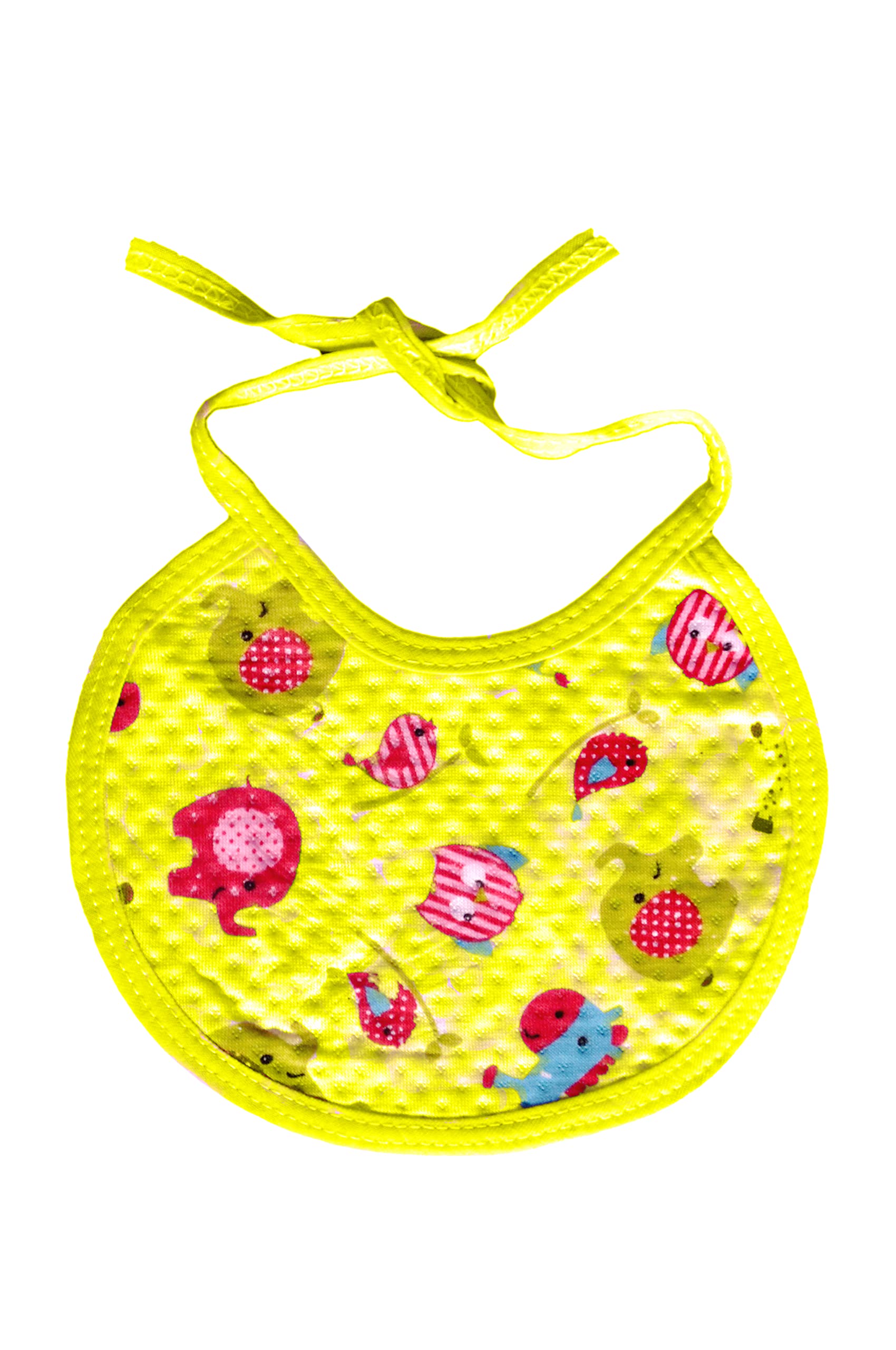 Tinny Tots Pack of 3 Super Soft Hosiery Cotton Daily Use Elegant Stylish Knot Bibs Apron Reusable Waterproof Feeding Bibs For New Borns/Toddlers(0-9 Months;BYP) - Image 4 thumbnail