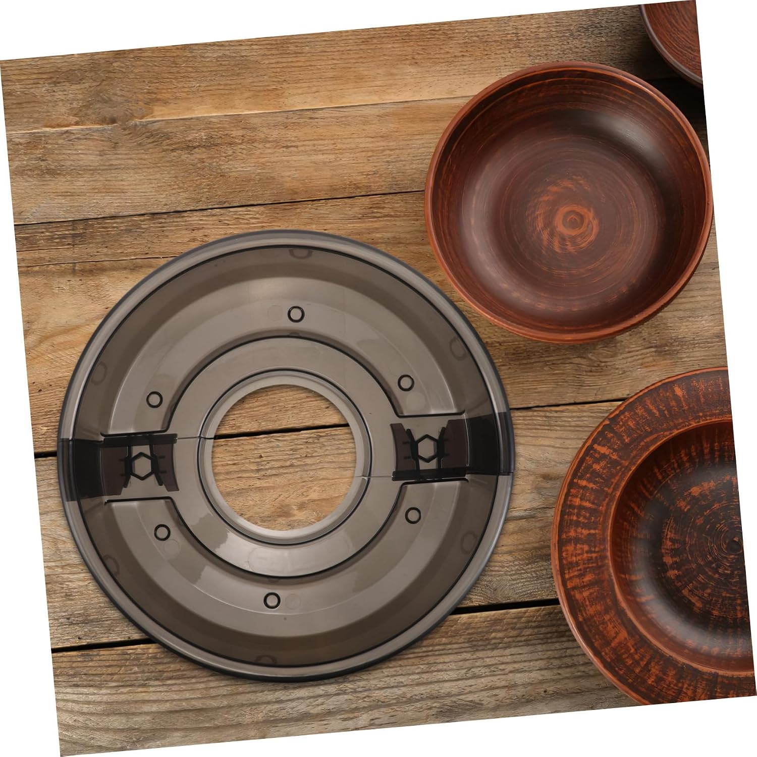Pottery Black Pan Abs Splash Wheel Basin Water Detachable