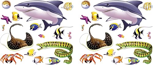 Beistle , 32 piezas de accesorios para vida marina, de 6 a 51 pulgadas