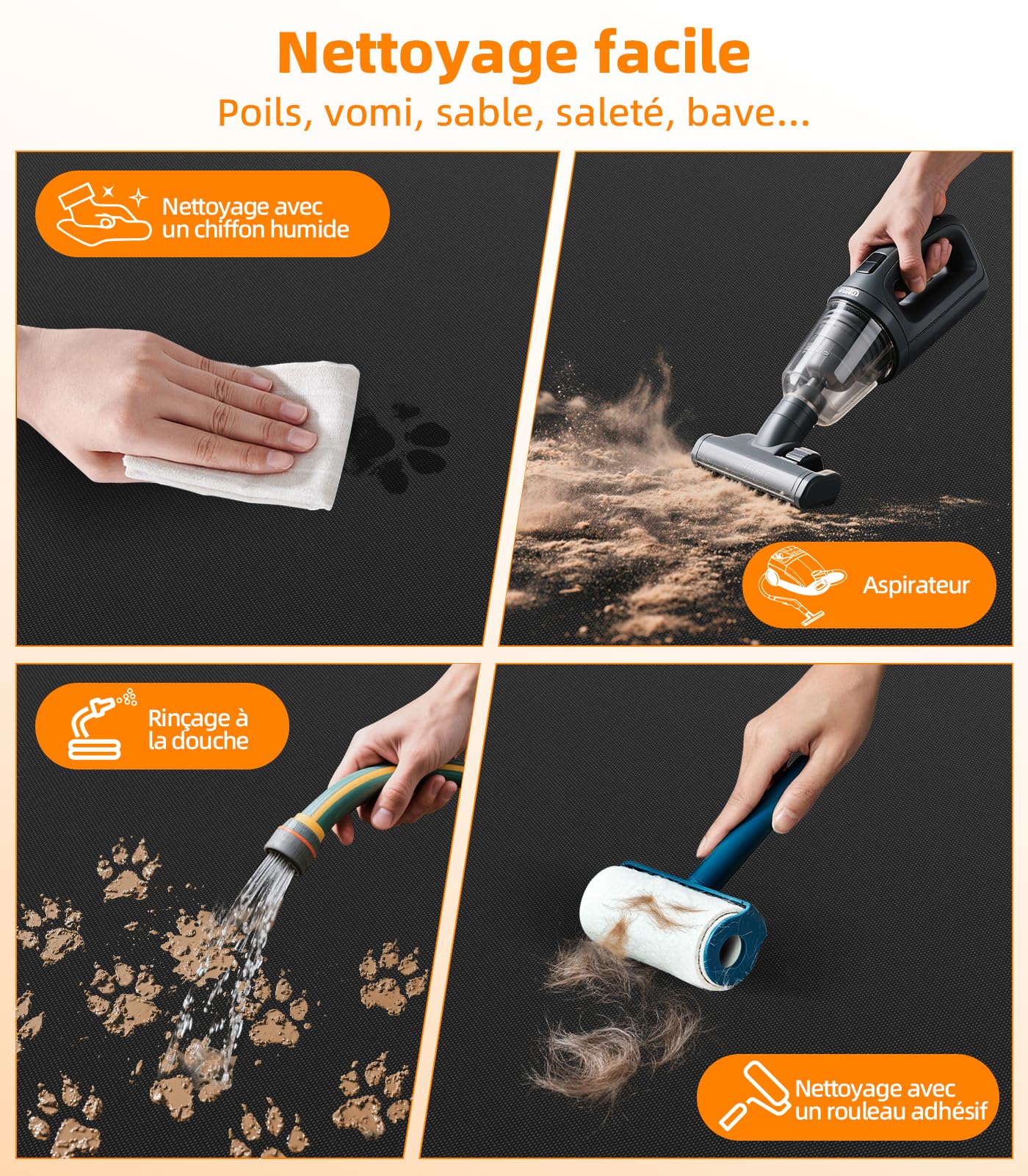Protection Coffre Voiture Chien Imperméable Housse Coffre Voiture Chien avec Protection Latérale Pare-Chocs Bache Longue Tapis Coffre pour Universelle Voitures SUV Camion 185 * 115 * 48cm