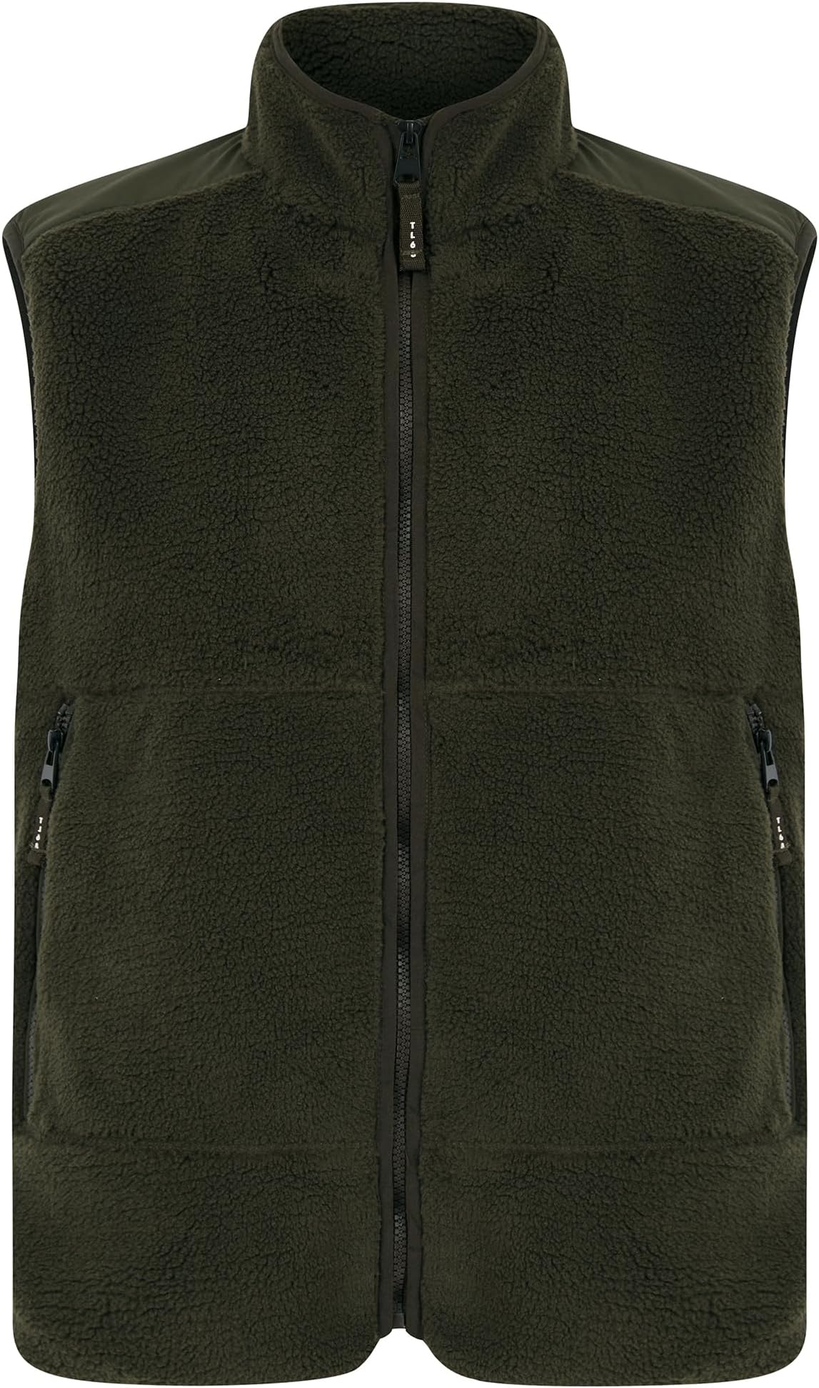 Tokyo Laundry Men's Calixto Teddy Fleece Funnel Neck Gilet Body Warmer