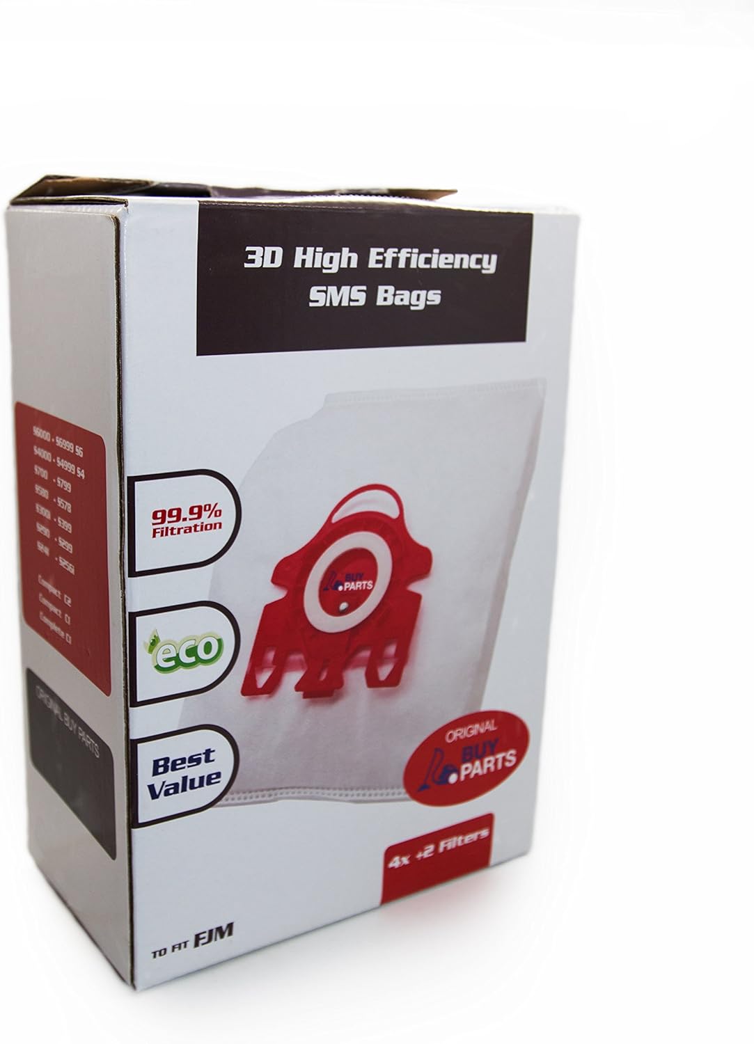 BuyParts Ltd Type Miele AirClean 3D Efficiency Dust Bag (Two Boxes = 8