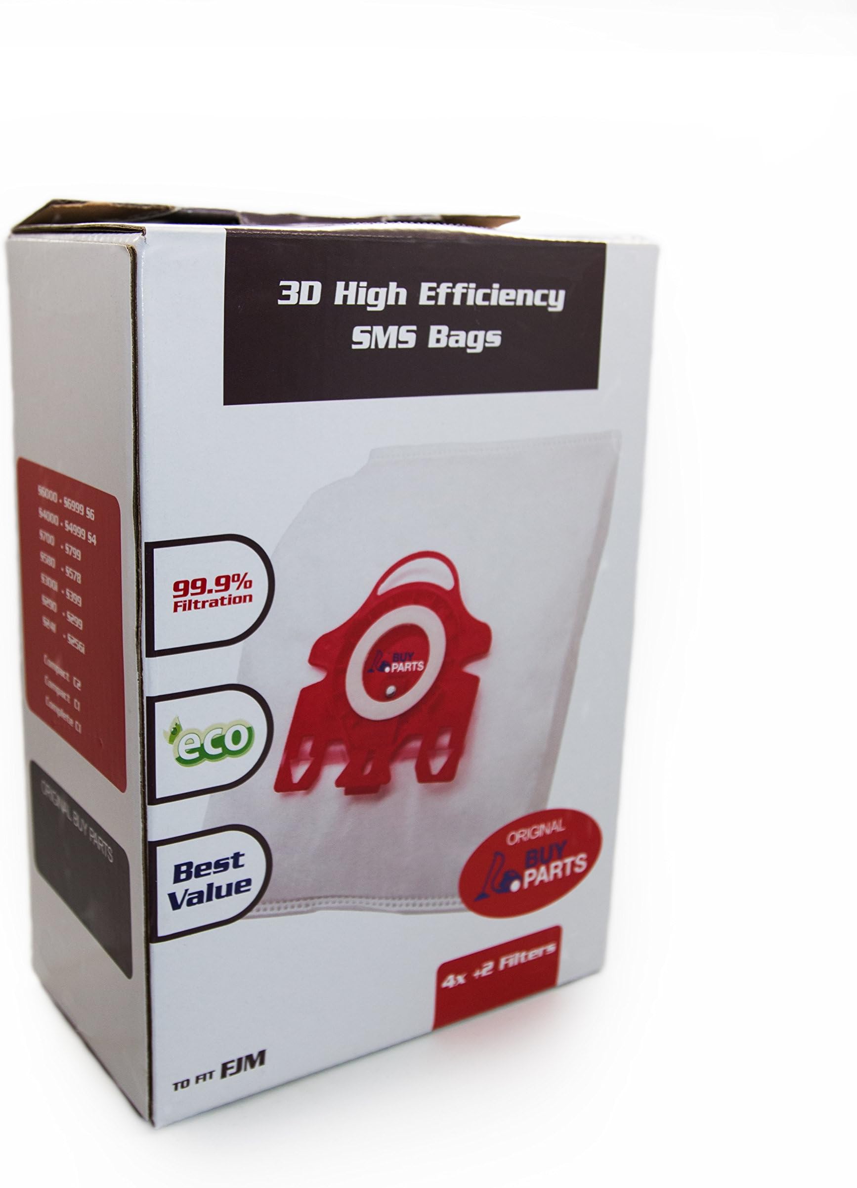 Miele AirClean 3D Efficiency Dust Bag, Type FJM 4 Bags & 2 Filters by buyparts