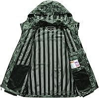 Vista 3 de Chaqueta impermeable ligera para hombre con capucha, para el aire libre, senderismo, viajes