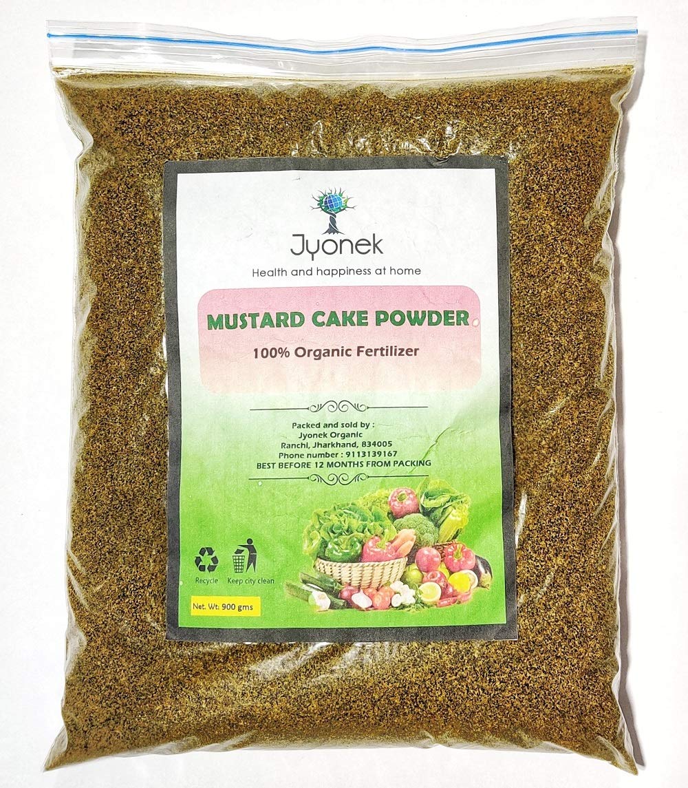 PRIYA R INDIA Retail India Organic Mustard Oil Cake Powder -900 g Plant Booster