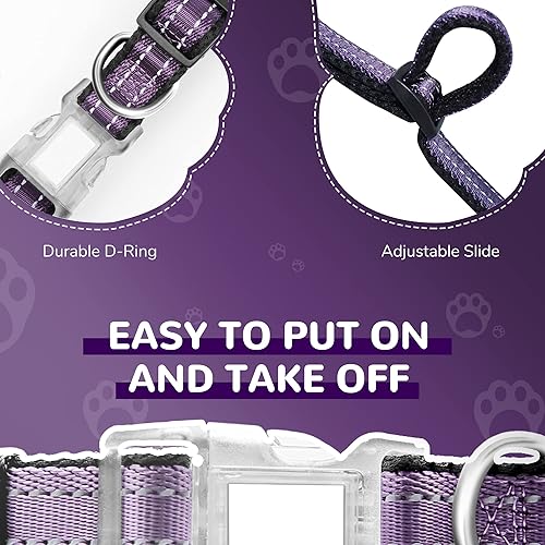 Miniatura 5 de Juego de arnés reflectante y correa para perro, arnés para perros grandes, sin tirones, fácil de poner y quitar, arnés ajustable para perros