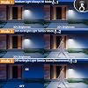 vighep Solar Security Lights Outdoor Motion Sensor, 318LED Super Bright Led Solar Powered Light with 3 Lighting Modes, IP65 Waterproof Wireless Pir Wall Lights for Outside Garden Fence Yard Path [Energy Class E]