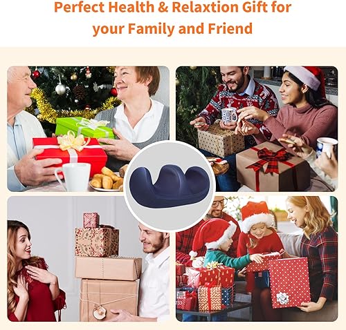 Miniatura 7 de Masajeador de pies y pantorrillas con calor, masajeador de pies Shiatsu para aliviar el dolor, máquina masajeador de tejido profundo con rodillo de