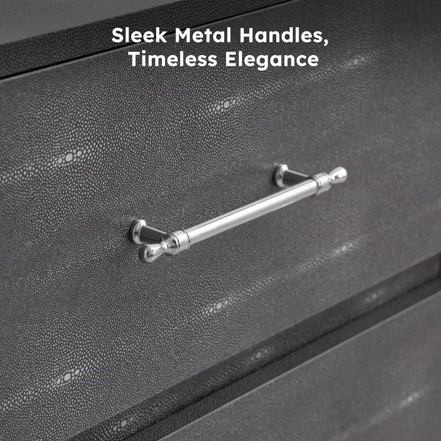 Grey 6 Drawer Dresser for Bedroom, Modern Wood Chest of Drawers with Wide Storage Organizer for Clothes & Living Room, Grey