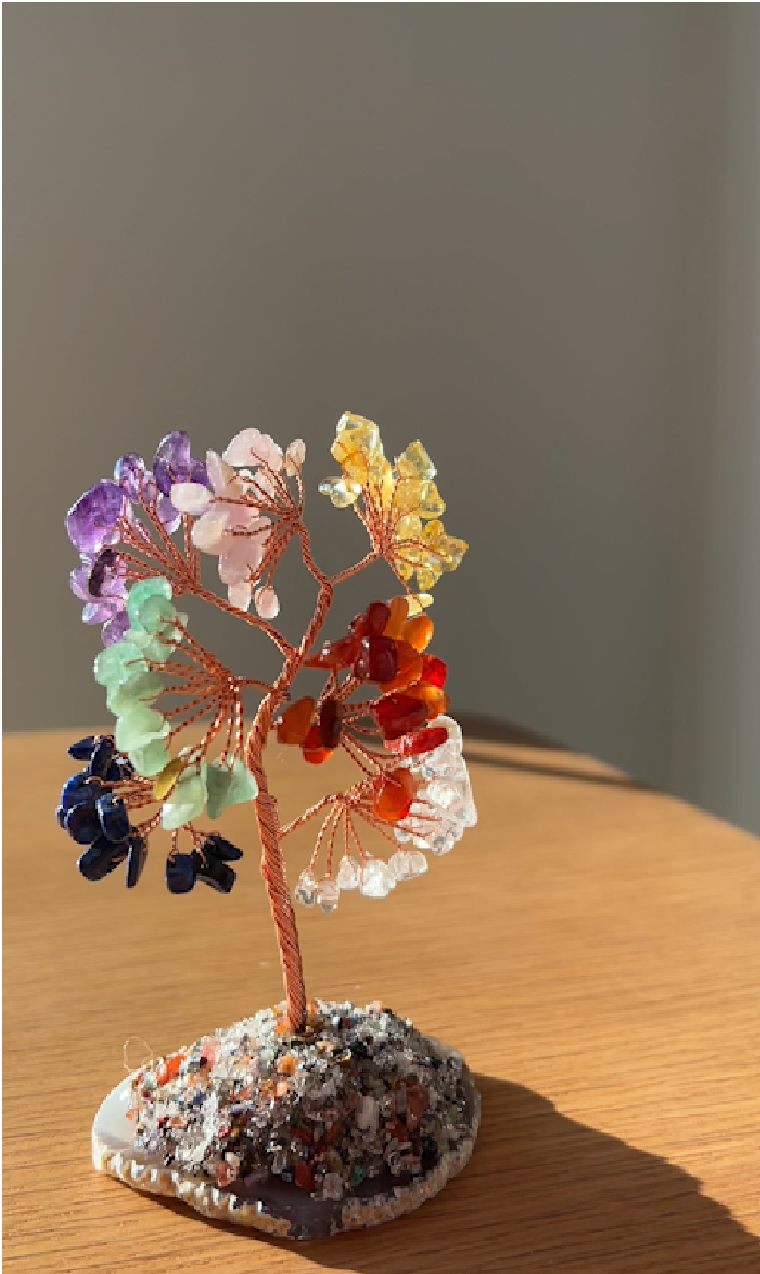 Olivenorma 1 pz Albero dei soldi avvolto in filo di rame Albero Feng Shui