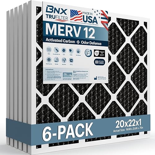 Miniatura 86 de BNX TruFilter - Filtro de aire 14 x 25 x 1 MERV 8, electrostático plisado para defensa contra polvo y mascotas, para aire acondicionado, HVAC