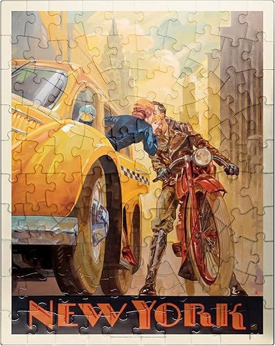 Miniatura 8 de MyPuzzle New York Minute, Vintage Poster - Rompecabezas prémium de 1000 piezas para adultos