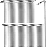MIVIDE 100 Pack 6-3/4" Galvanized Steel Tent Stakes - Heavy Duty Metal Pegs for Camping, Tarp, Canopy, Garden & Holiday Decor