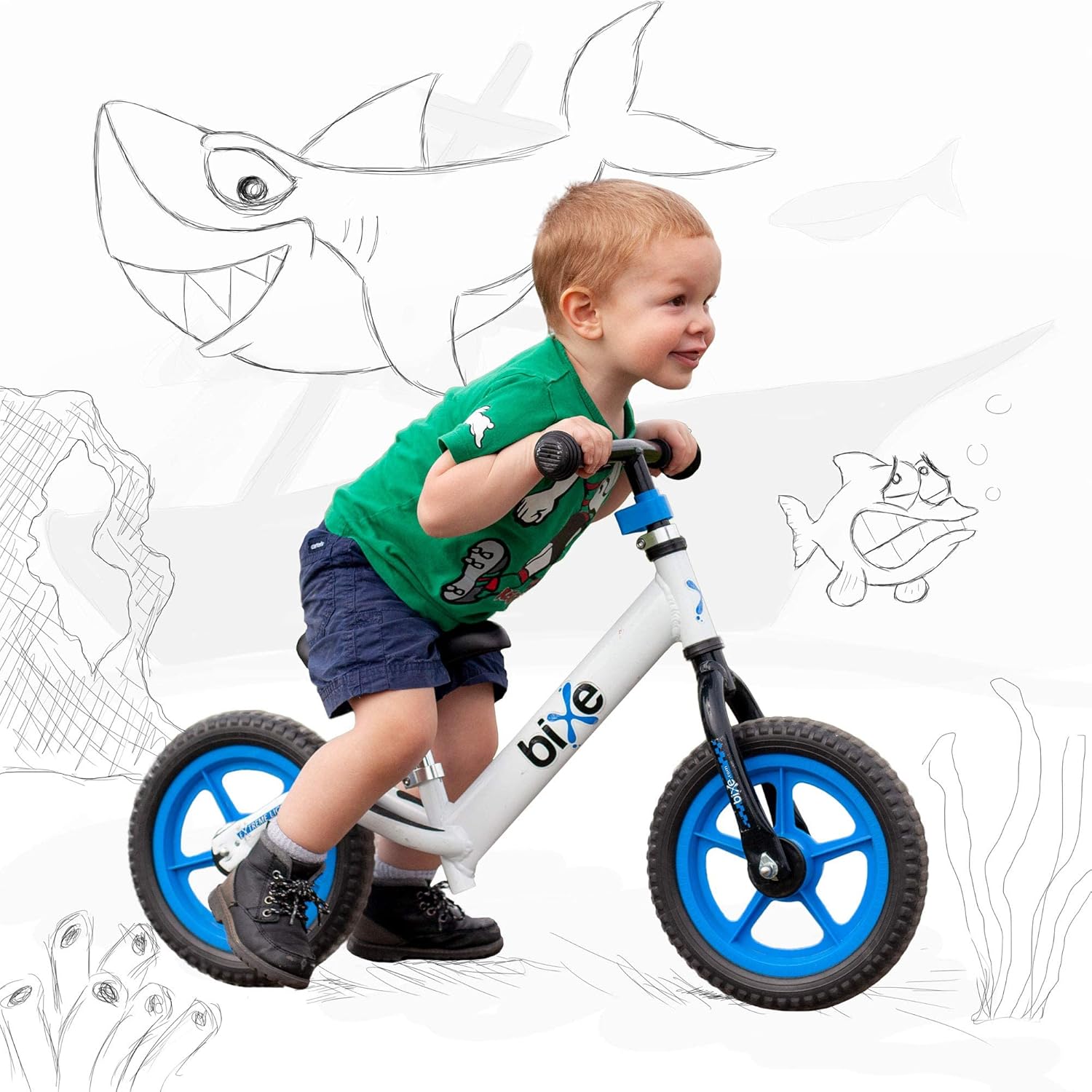 Bixe: Blue (Lightweight - 4LBS) Aluminum Balance Bike for Kids and Toddlers - No Pedal Sport Training Bicycle - Bikes for 2, 3, 4, 5 Year Old : Toys & Games