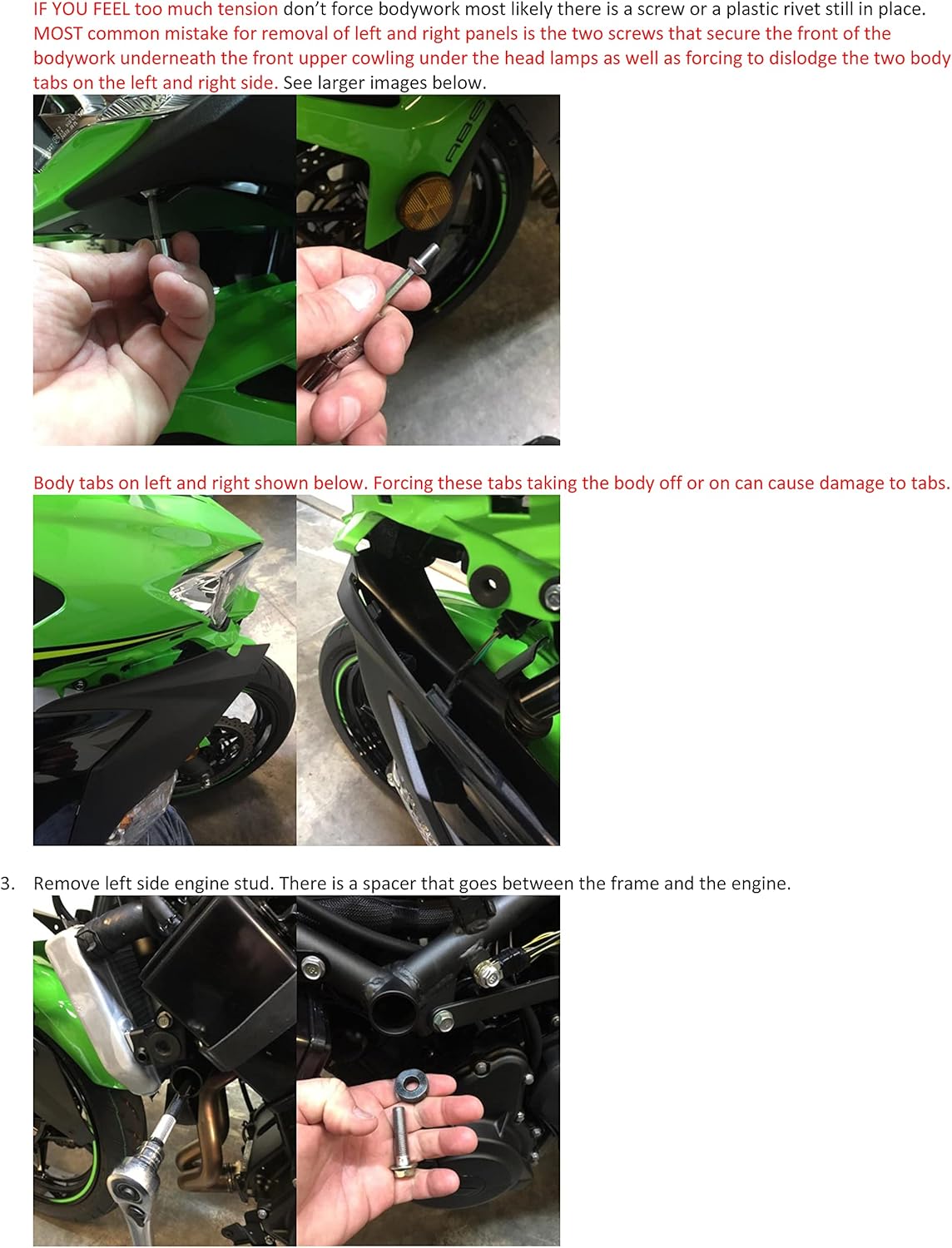 DMP USA MADE Kaw Ninja 400 Z400 Z 400 2018 2019 2020 2021 2022 2023 2024 NO CUT Black Frame Sliders Fits ABS & NON ABS Models - 750-4159