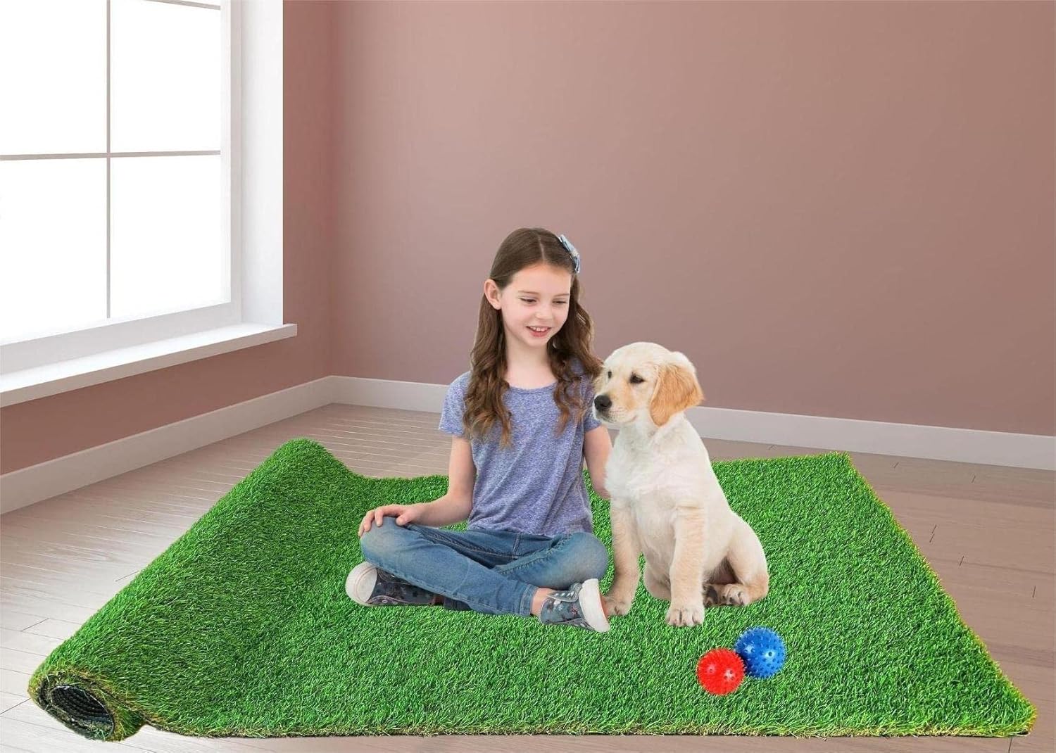 Artificial Grass Turf 1.5 inch Grass Height Potty Training