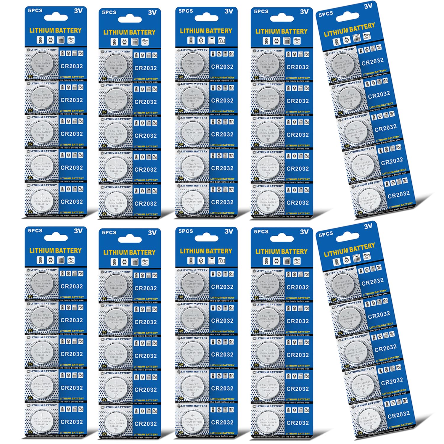 Bemb Lucky CR2032 3V Lithium Knopfzellen Batterien CR 2032 Lithium