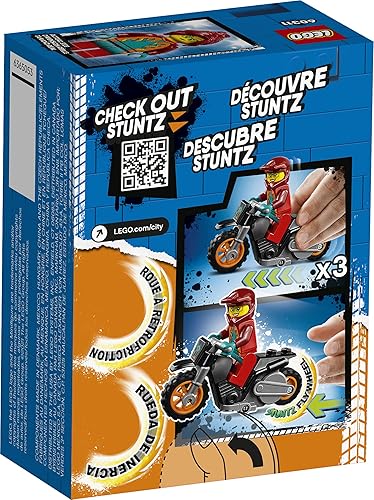 Miniatura 3 de LEGO City Fire Stunt Bike 60311 Kit de construcción; juguete divertido y genial para niños (11 piezas)