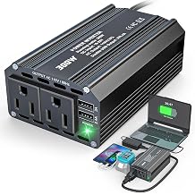 100W USB Battery Adapter Compatible with Dewalt 20V, LIVOWALNY Power Inverter Battery Inverter Charger Power Station with Type-C Port & USB Port & LED Light for Electronic Device Tool Only