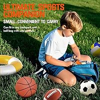 Vista 7 de Ball Pump, Ball Pump for Sport Balls, Soccer Ball Pump, Hand Pump with 3 Needles, Nozzle, Extension Hose, Perfect for Volleyball, Basketball, Rugby