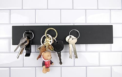 Miniatura 4 de RSVP International Barra magnética de herramientas para cuchillos, multiusos, montada en la pared, 10 pulgadas, silicona negra