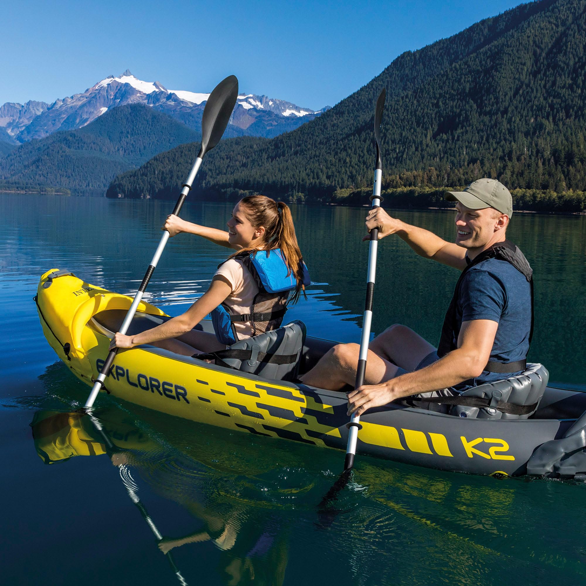 Intex Explorer K2 Kayak Hinchable para Adultos 2 Personas