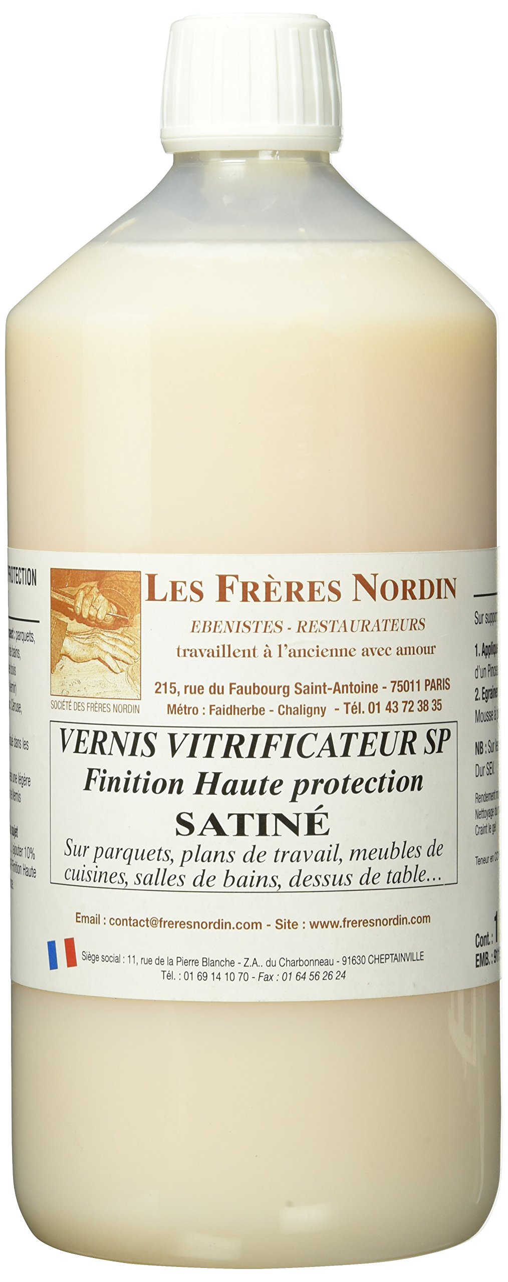 Les Frères Nordin 152513 Vernis vitrificateur Satine