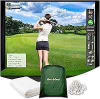 Vista 1 de Pantalla de impacto para simulador de golf, monitor de lanzamiento de proyección de triple capa premium con visuales HD, pantalla de práctica