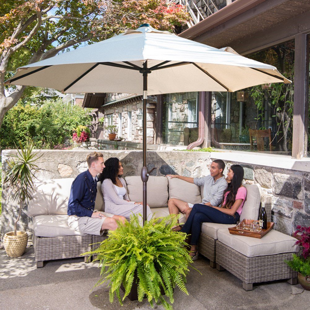 abba patio sunbrella patio umbrella 9 feet Lyon 2023| With Push Button Tilt and Crank Introducing the Lyon Umbrella Abba Patio Sunbrella Patio Umbrella