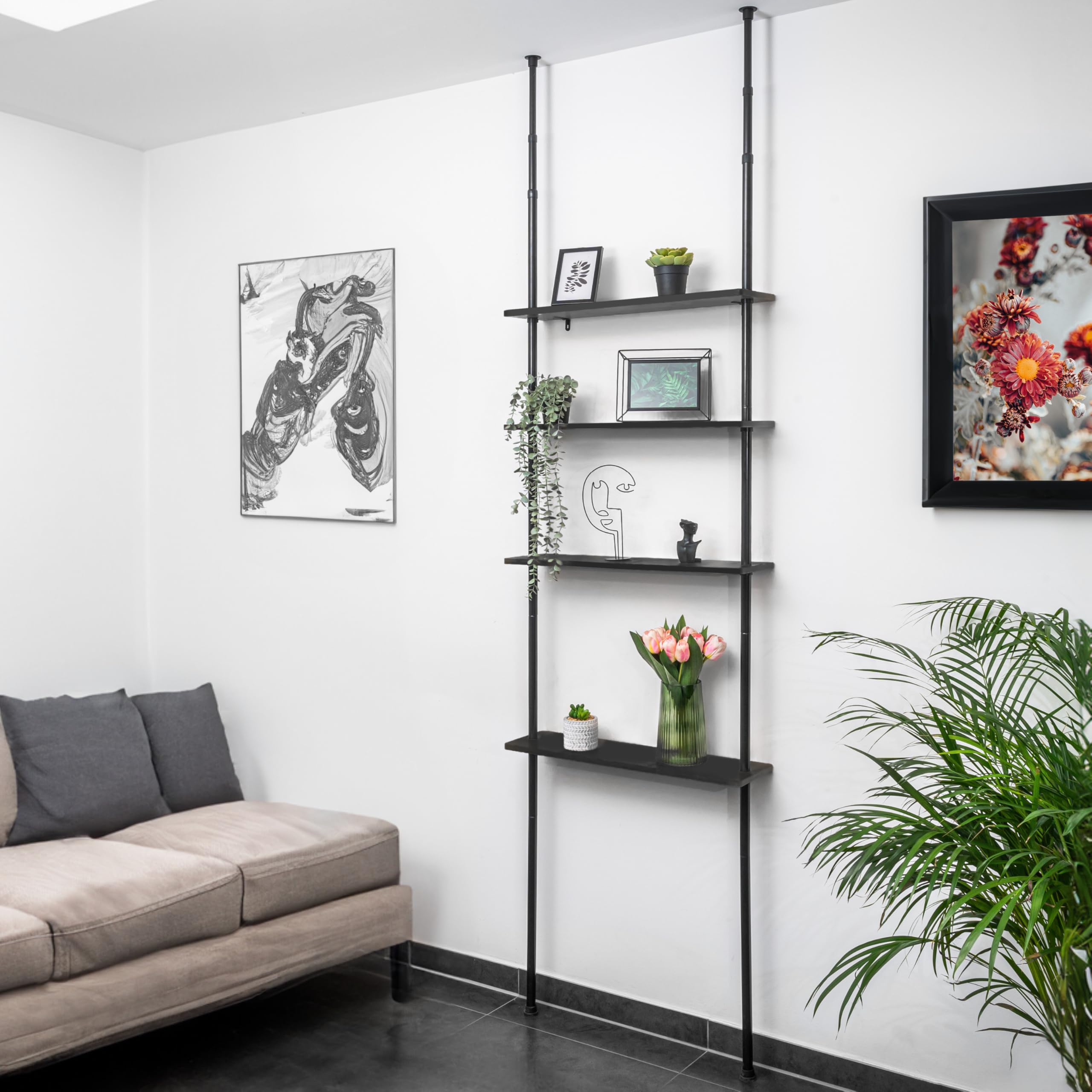 Breerann Telescopic Flower Shelf With 4 Shelves And Clibing Aid - View #7