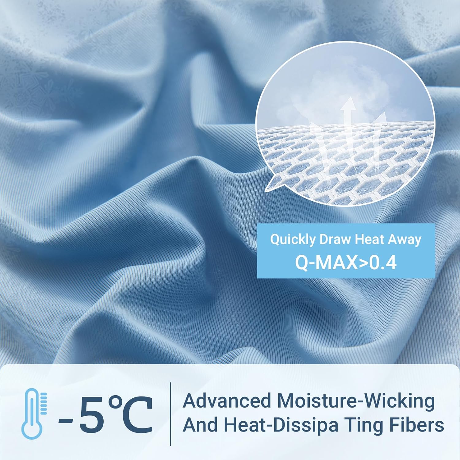 Cooling Comforter Twin Size, Double Sided Cooling Blankets for Hot Sleepers, Soft Breathable Lightweight Summer Cooling Comforter for Night Sweats Absorbs Body HEA - Image 3