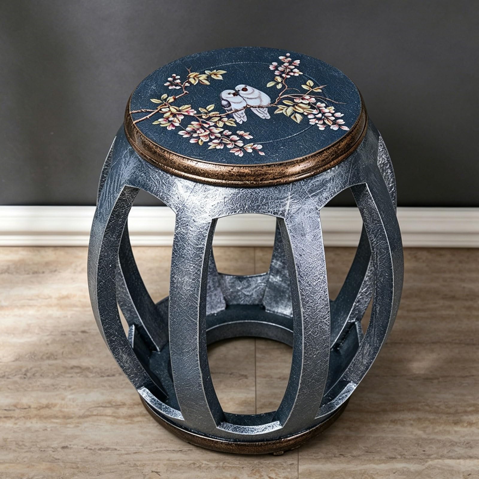 Tabouret tambour en bois massif pour sublimer l'ambiance de votre patio