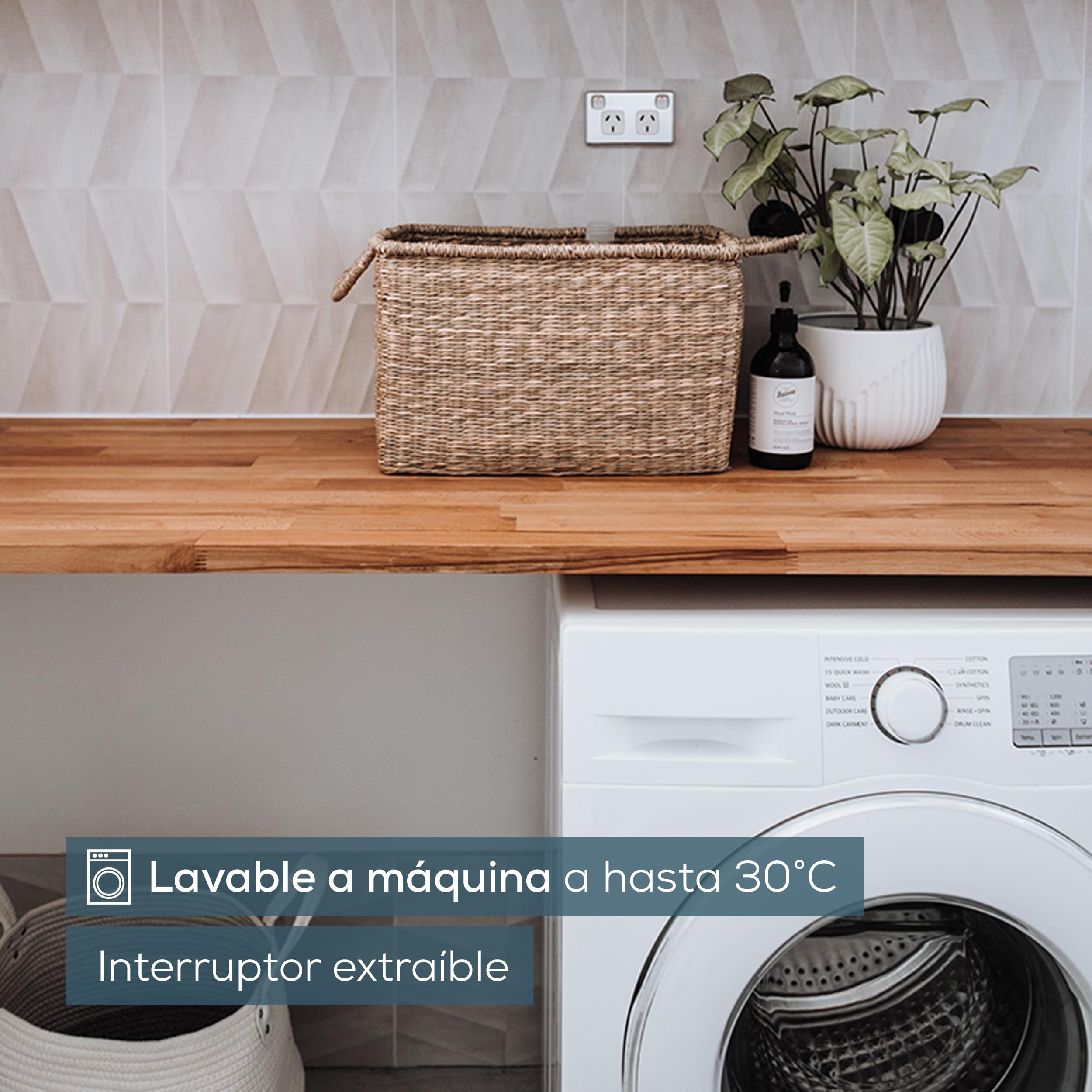 Beurer HD 75 manta eléctrica, manta de peluche de material polar, 6 ajustes de temperatura con un sistema de seguridad y desconexion automatica, lavable a máquina, blanca, 180 x 130 cm