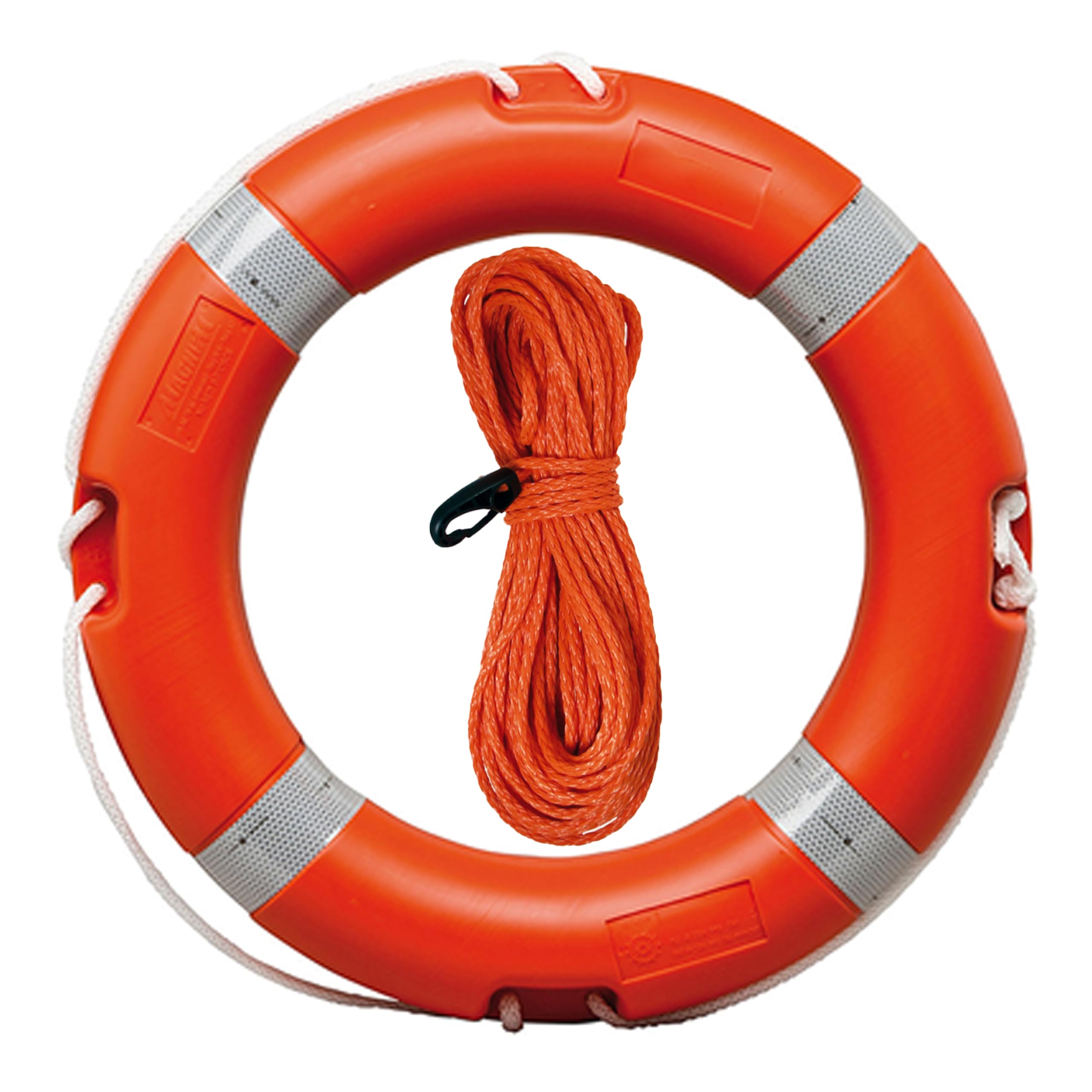 Bague de sauvetage avec sommet flottant Klovoo, homologués et certifiés solas et med – Certifié RI.NA – pour bateau, bateau pneumatique