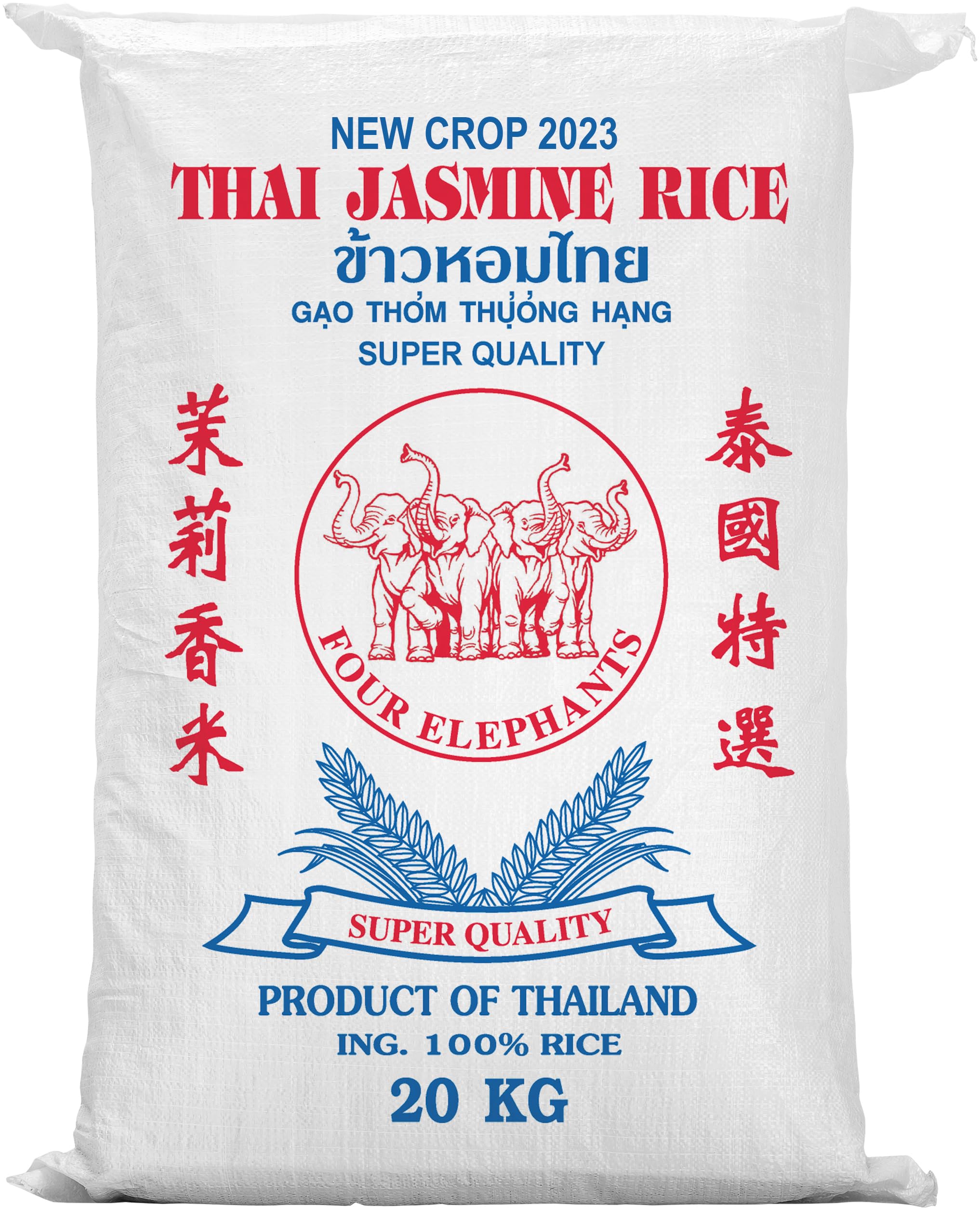 4 ELEPHANTS Duftreis, Langkorn 100%, 1er Pack (1 x 20 kg)