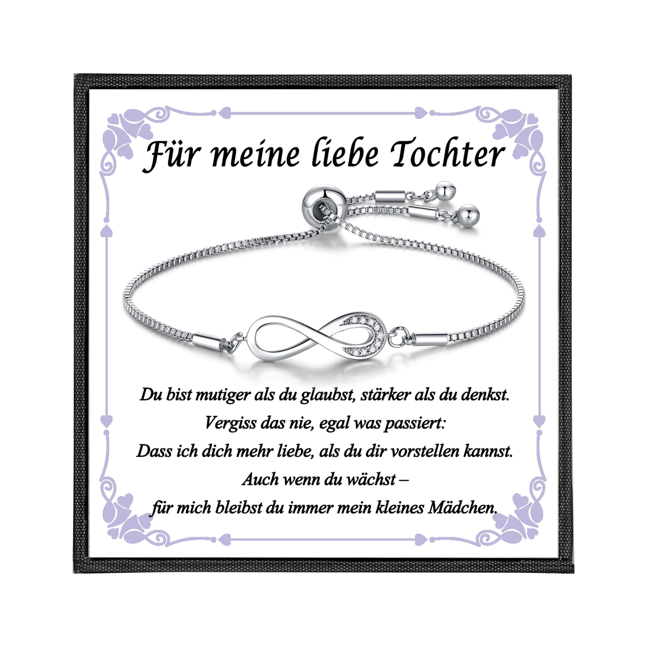 USEEDOVIA Unendlichkeitszeichen Armband für Schatz, Infinity