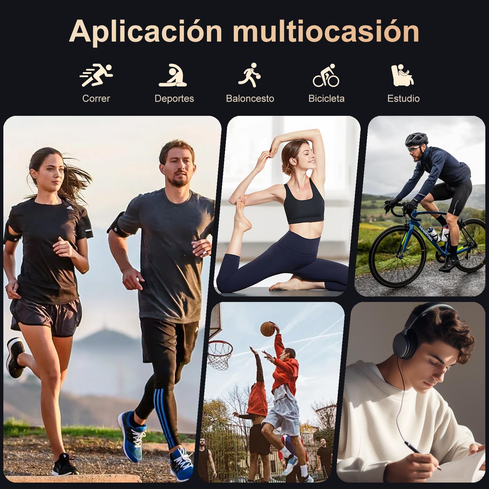 Reproductor MP3 de 128GB con Bluetooth 5.3, Reproductor de Música Portátil con 2,4'' con Altavoz, Reproductor MP3 con Radio FM, Grabación de Voz, Auriculares (Negro)