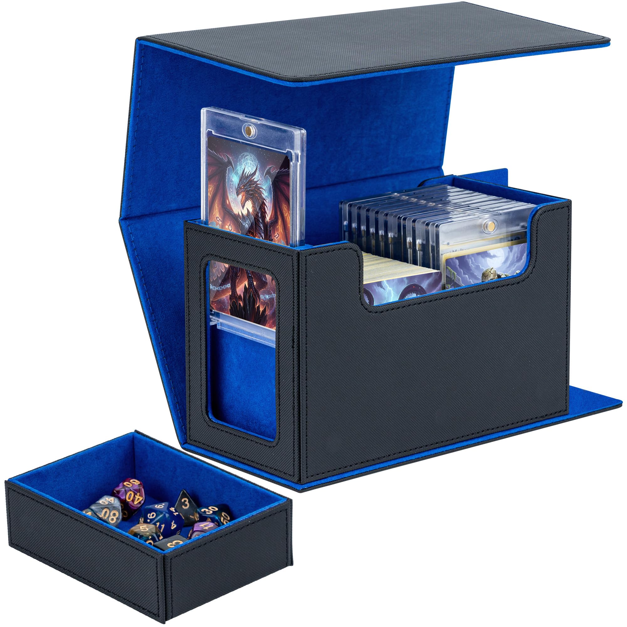 Tolesum Caja para tarjetas de doble capa para MTG, con