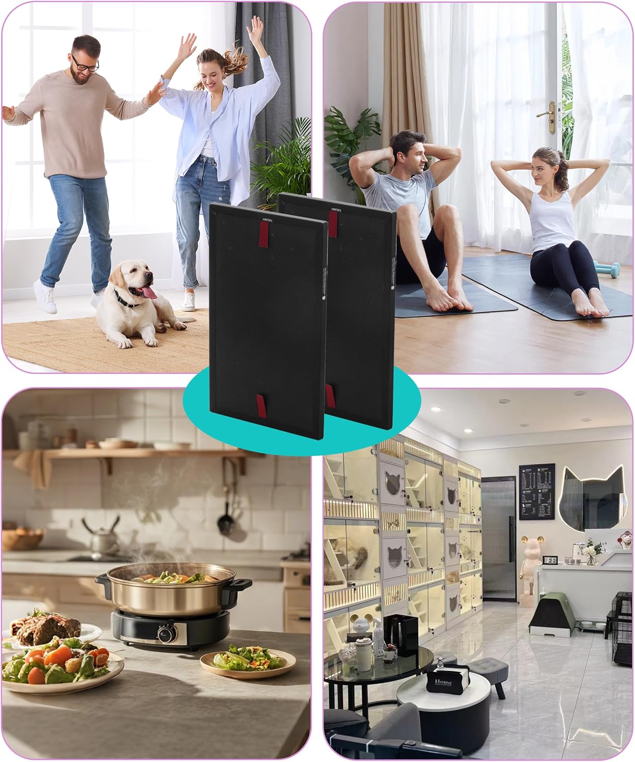 HRFSP1 Filter S Replacement Compatible with Honeywell Air Purifier Pet Odor Filter for HPA3000 PowerPlus and HPA5000 Insight Series, 2 Count - Image 5