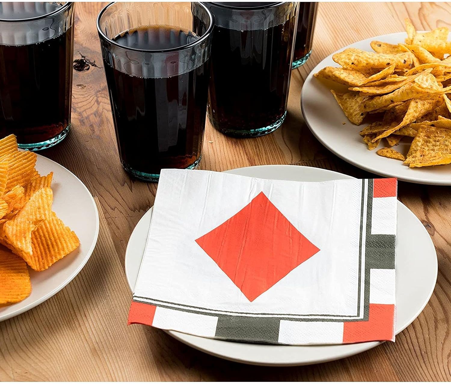 Best Deal 🛒 Paper Napkins in Poker Design for Casino Party Supplies (6.5 x 6.5 in, 150 Pack) Amazing 🔥 Paper Napkins in Poker Design for Casino Party Supplies (6.5 x 6.5 in, 150 Pack)