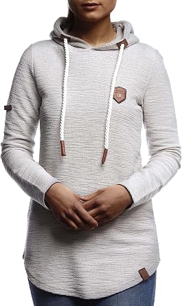 Leif Nelson womens Hoodie Pullover Hooded oversize Sweatshirt Sweater Longsleeve Long Sleeve Casual LN1900