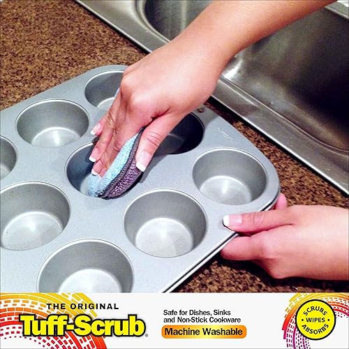 Miniatura 9 de Original - Esponjas profesionales de microfibra multisuperficie, doble cara para fregar y limpiar fácilmente el hogar, lavable a máquina, paquete de